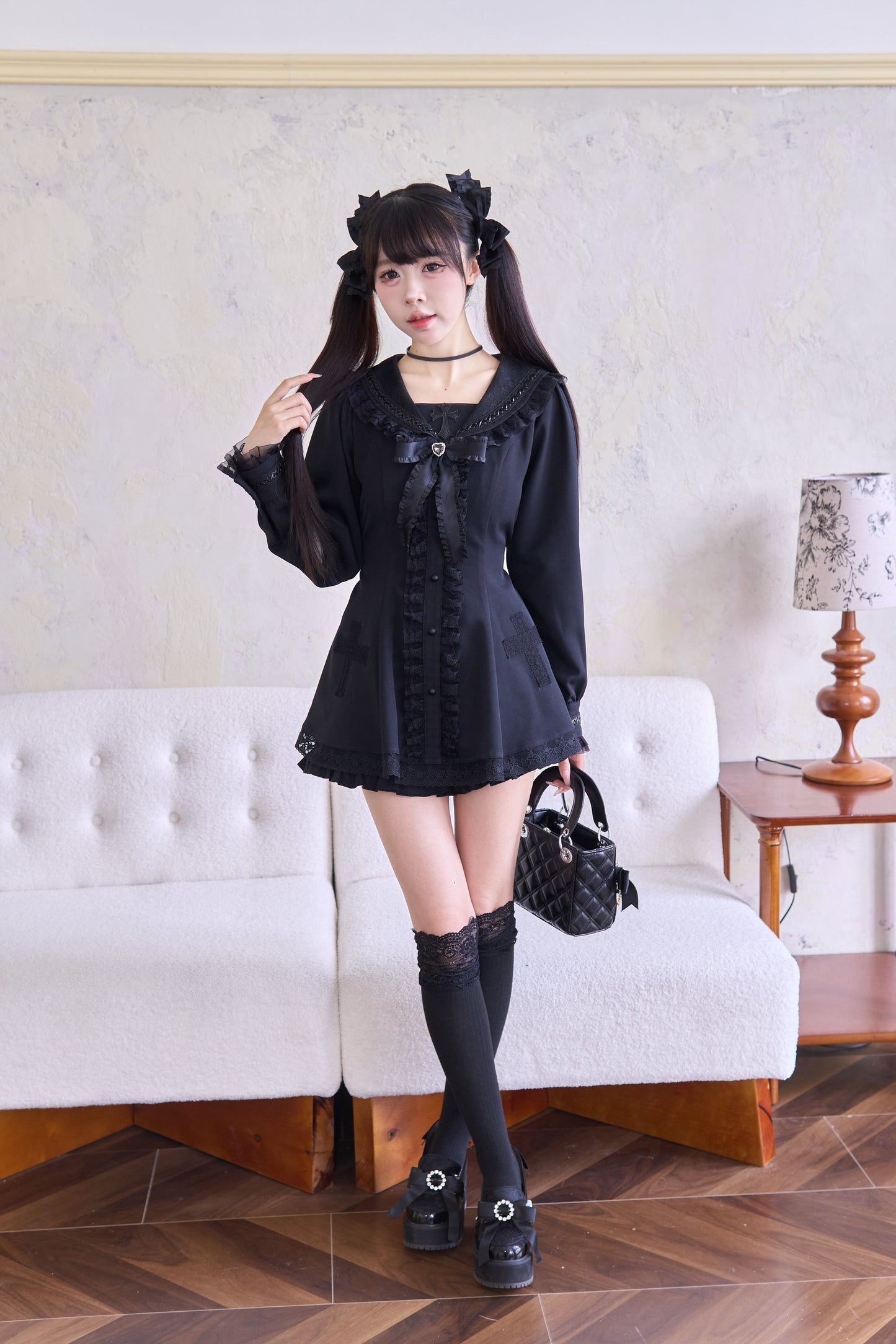 Ground Mine Girl Style Big Ribbon Dress NOG0004