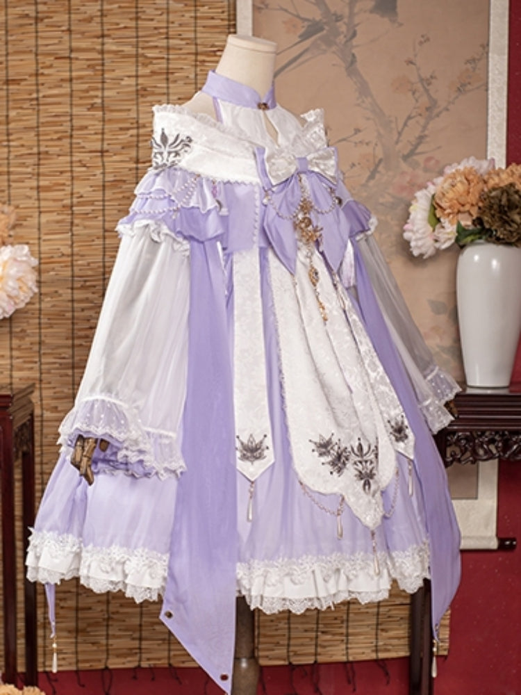 Chinese-style Design Voluminous Sleeve Costume Dress CAT0020