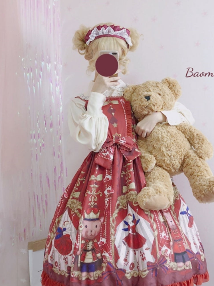 Fairy Print Lace Lolita Dress CAT0060
