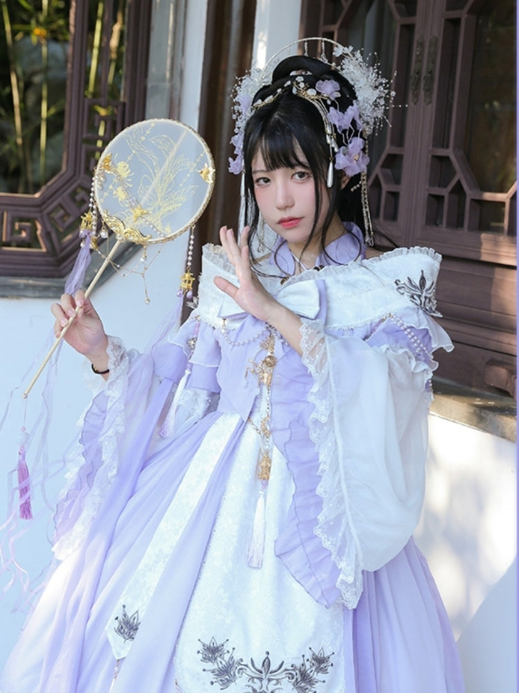 Chinese-style Design Voluminous Sleeve Costume Dress CAT0020