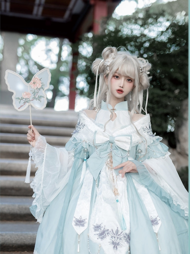 Chinese-style Design Voluminous Sleeve Costume Dress CAT0020