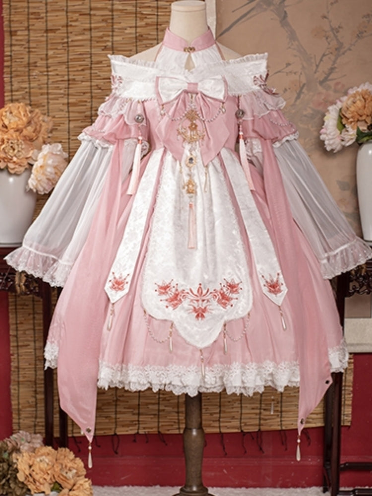 Chinese-style Design Voluminous Sleeve Costume Dress CAT0020