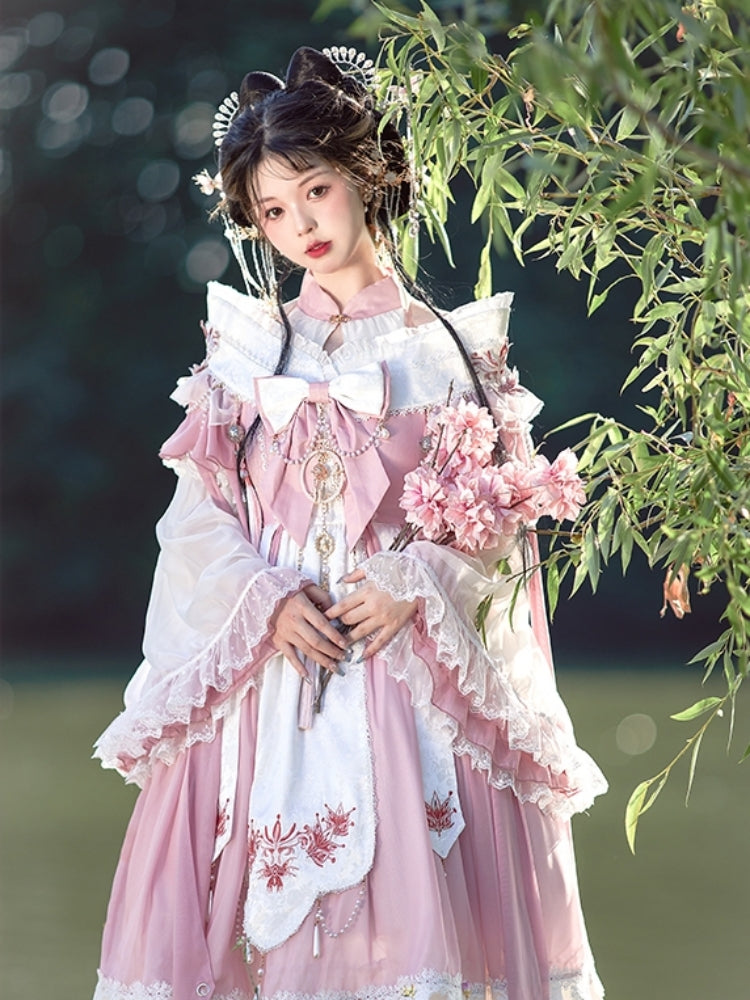 Chinese-style Design Voluminous Sleeve Costume Dress CAT0020