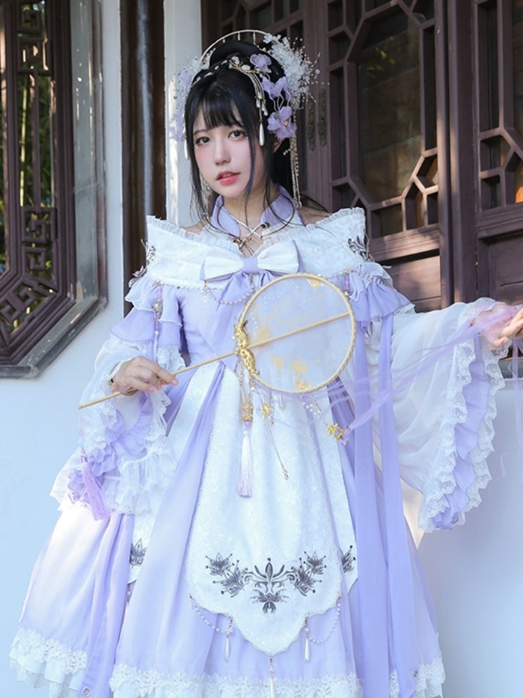 Chinese-style Design Voluminous Sleeve Costume Dress CAT0020