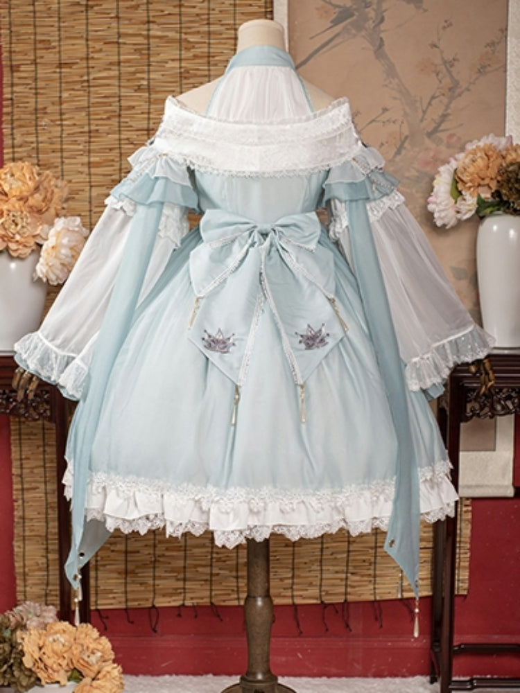 Chinese-style Design Voluminous Sleeve Costume Dress CAT0020