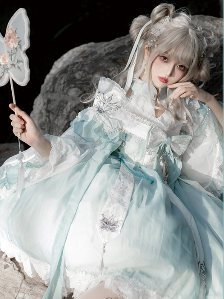 Chinese-style Design Voluminous Sleeve Costume Dress CAT0020