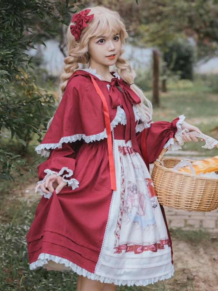 Little Red Riding Hood-Style Dress EIY0043