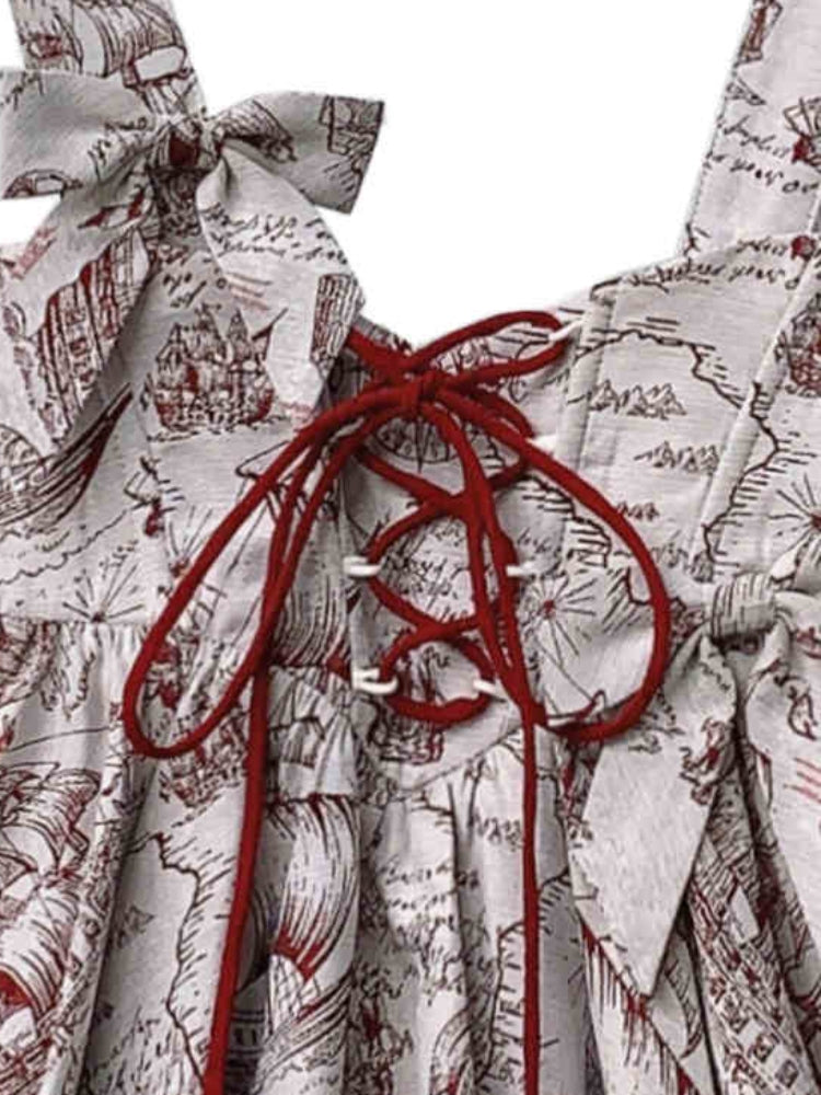 Burgundy Bud Skirt Dress HUT0116