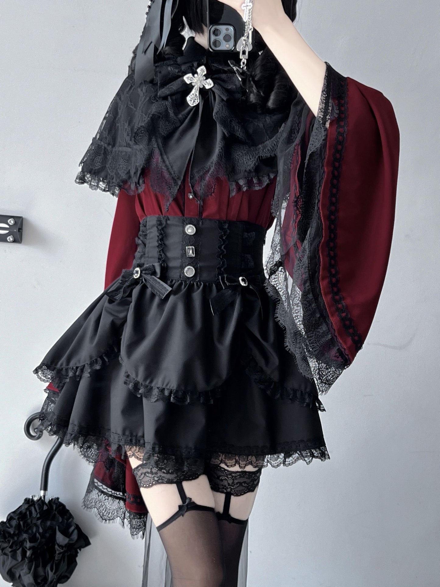 Scallop High Waist Mini Skirt VIR0006