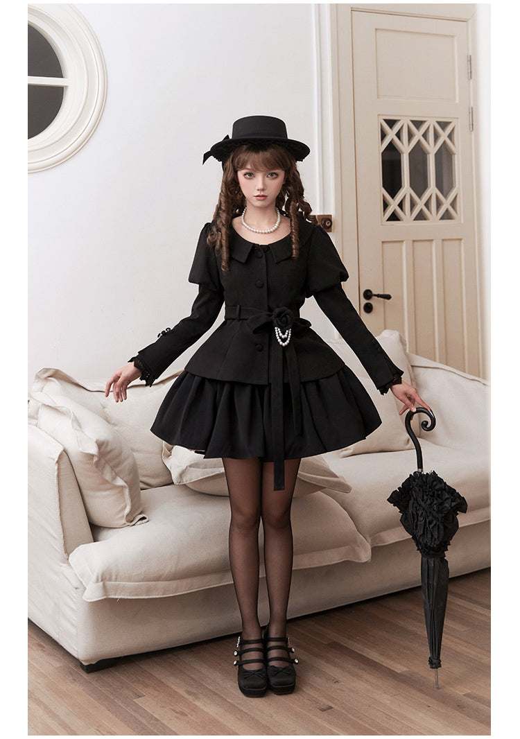 Classical Black Ribbon Jacket WIT0279