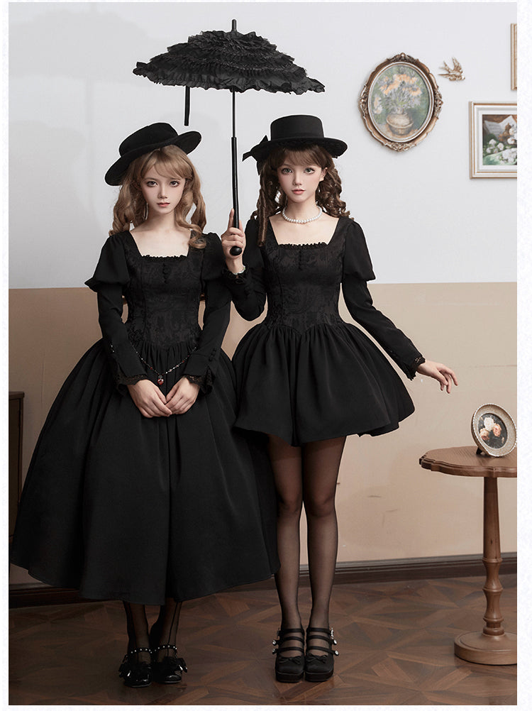 Classical Style Fake Collar Twin Dress WIT0278