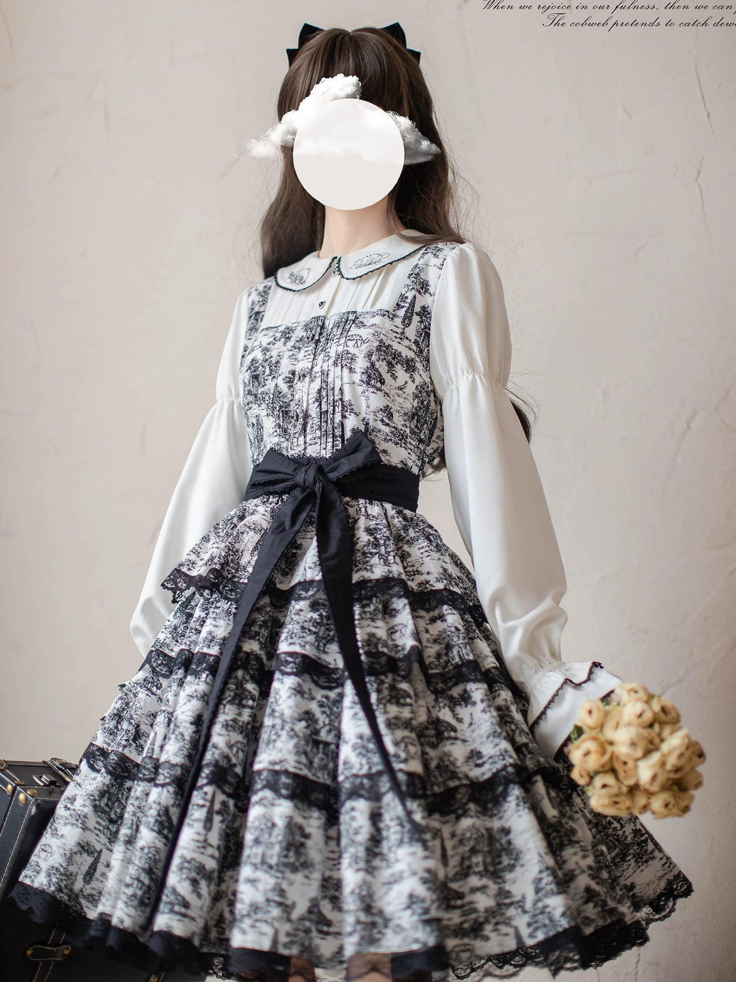 Elegant Cotton Retro Dress HUT0132