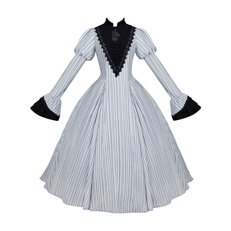 Gothic Nun Long and Short Apron Twin Dress WIT0280