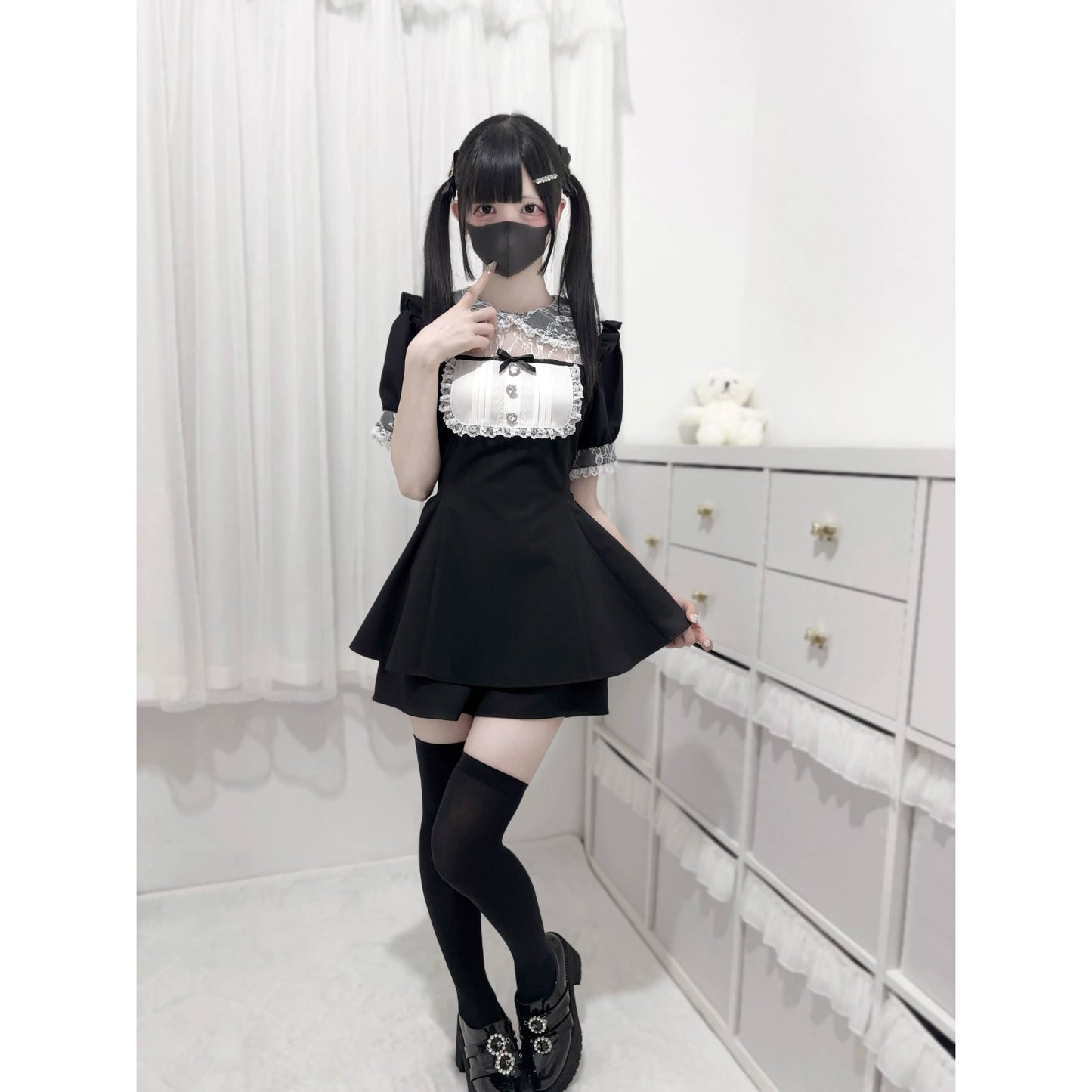【予約商品】Ground Mine Girl Style Laced Lolita Dress NEK0034