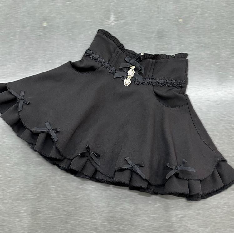 High Waist Ribbon Mini Skirt BOX0003