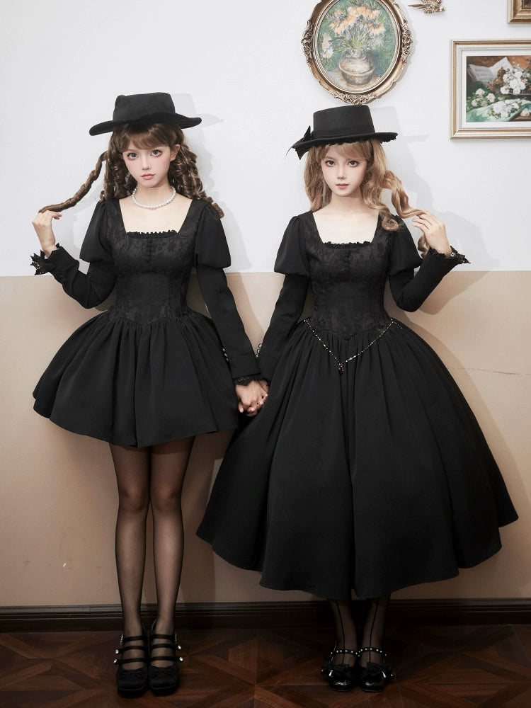 Classical Style Fake Collar Twin Dress WIT0278