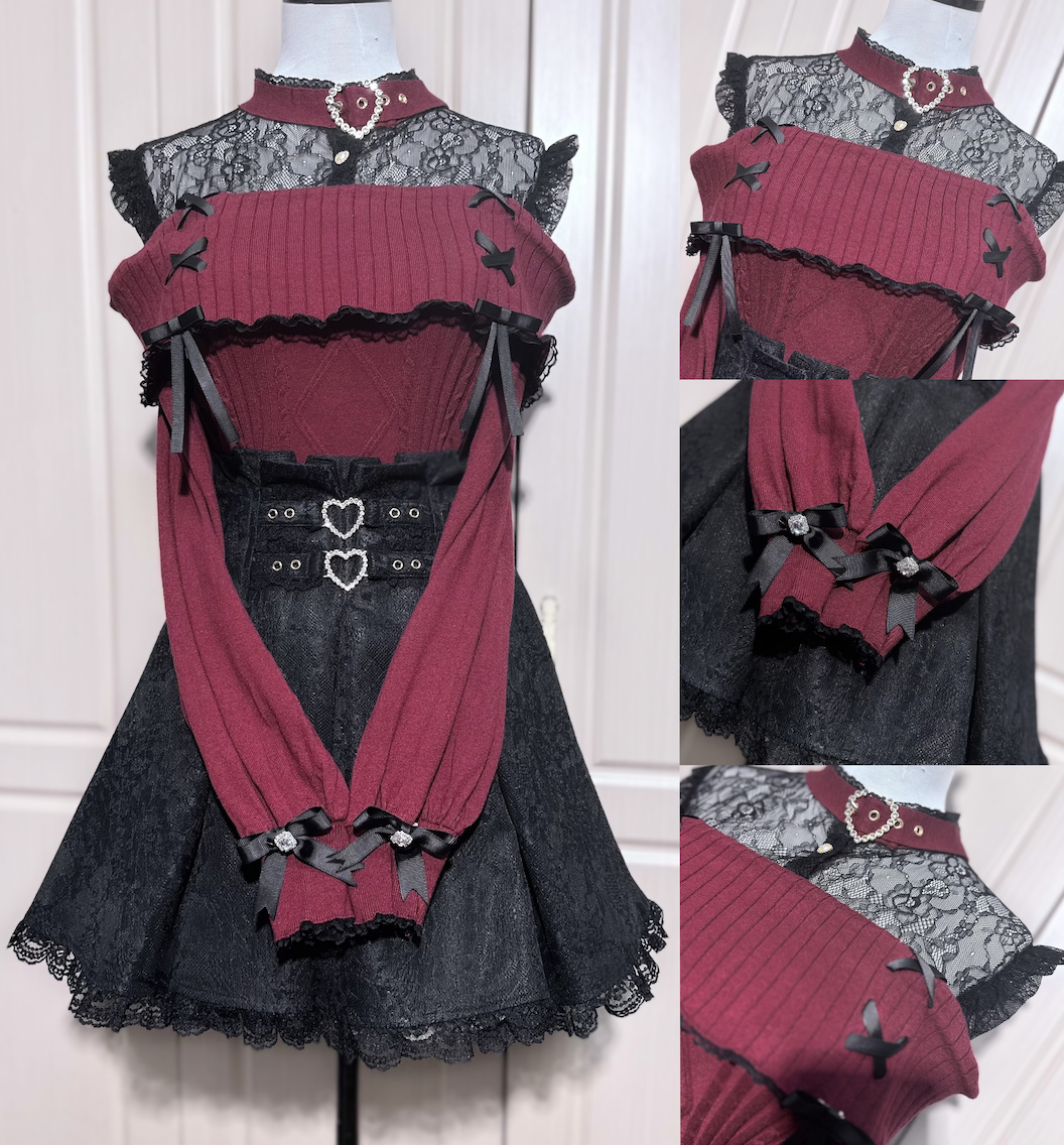 Lace Panel See-Through Knit MIL0003