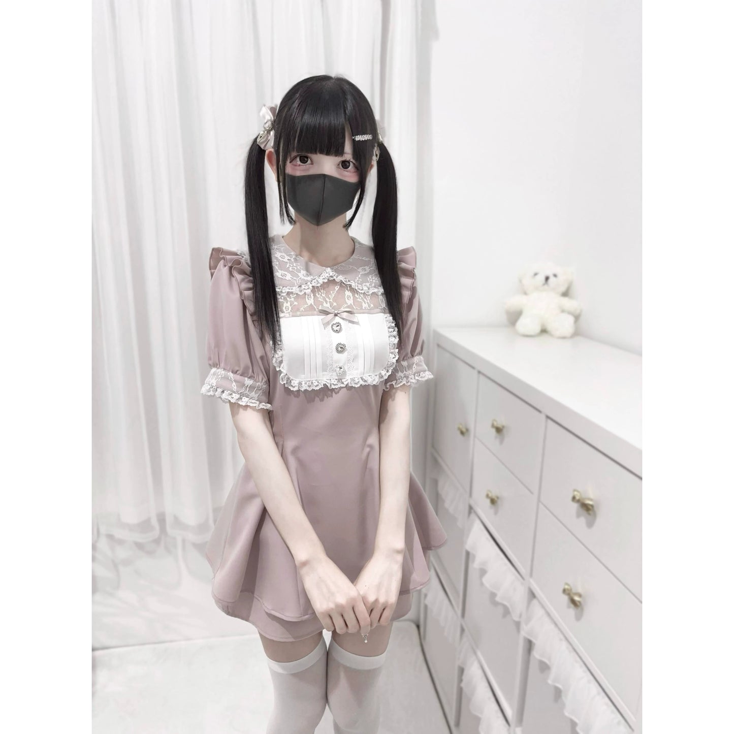 【予約商品】Ground Mine Girl Style Laced Lolita Dress NEK0034