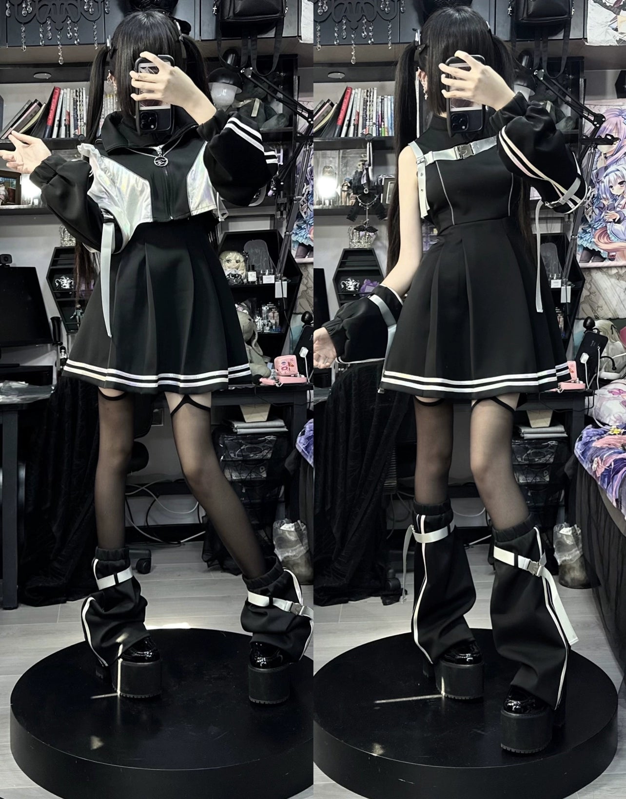 【予約商品】Laser Suit Line Design Dress MIL0008