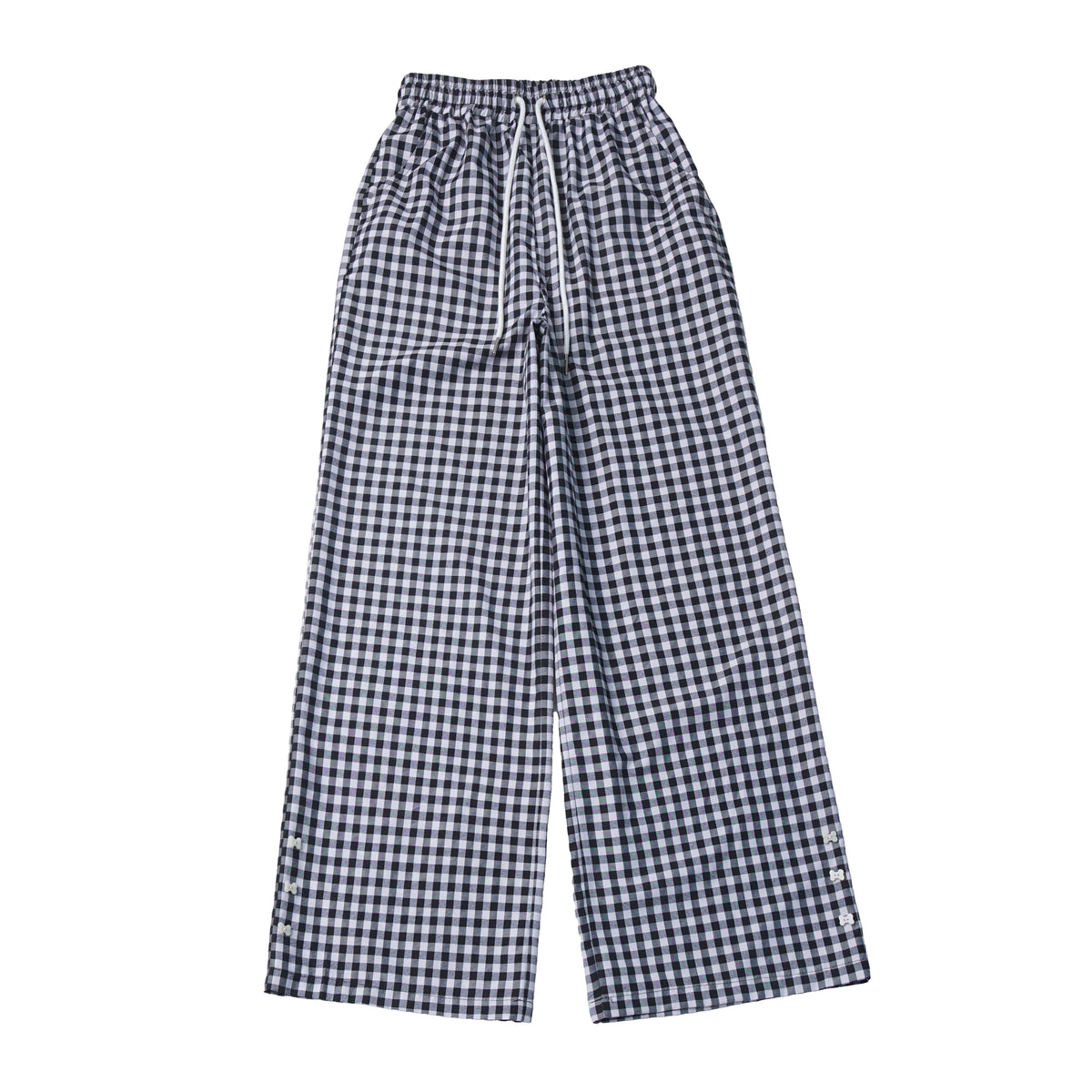 Puppy Patch Long Sleeve Top With Gingham Pants PIN0029