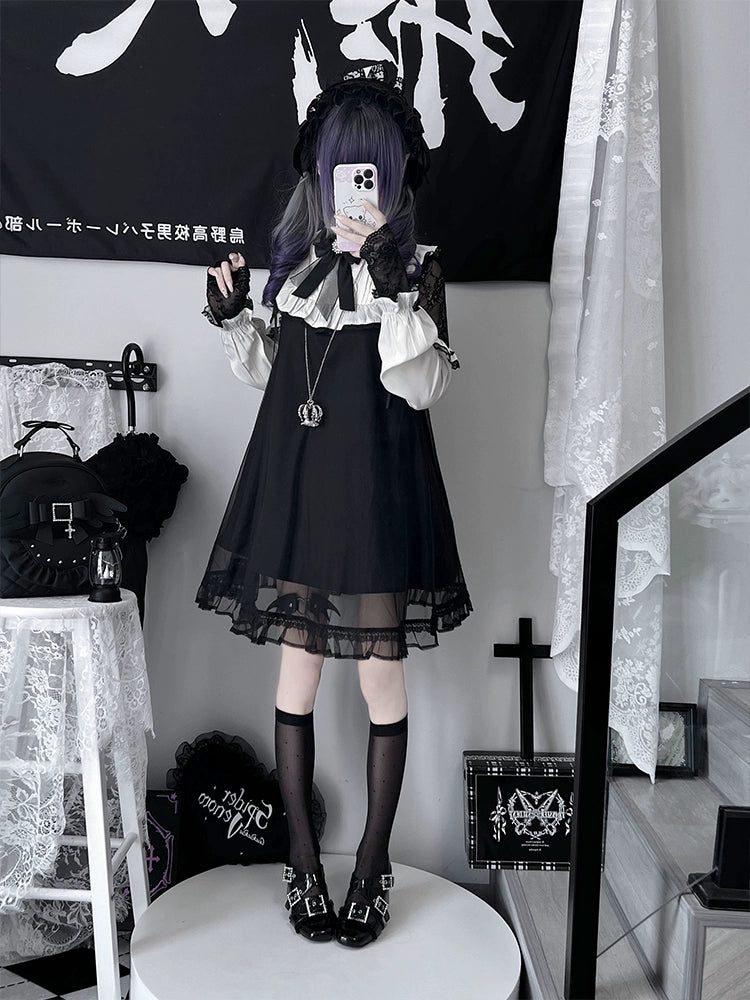 Gothic Style Black Dress LAL0100