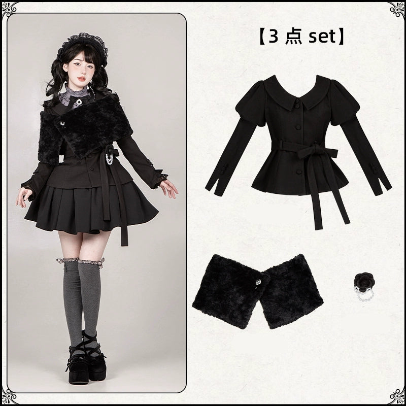 Classical Style Fake Collar Twin Dress WIT0278