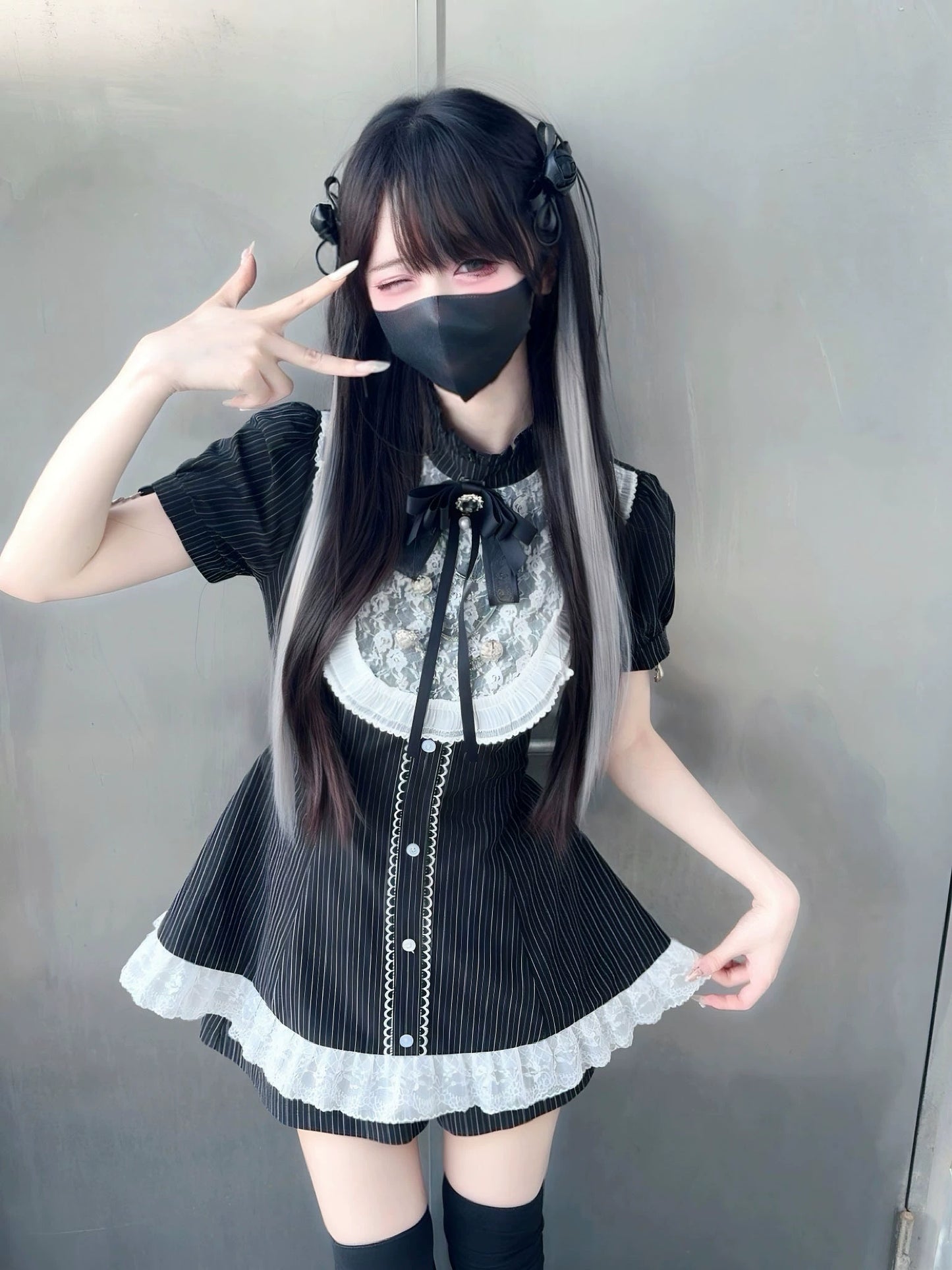 Ground Mine Girl Style Dress & Arm Cover NOG0005