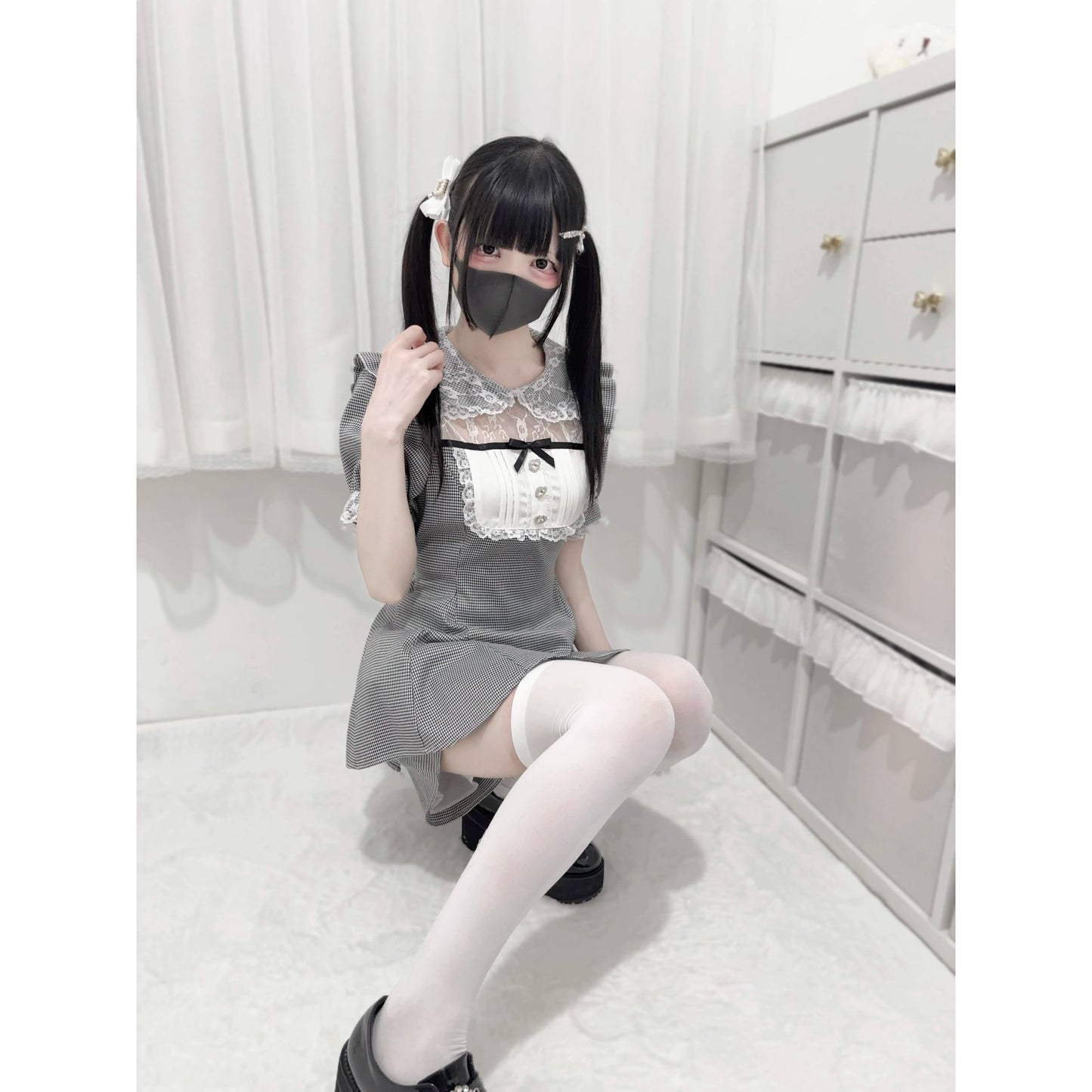 【予約商品】Ground Mine Girl Style Laced Lolita Dress NEK0034
