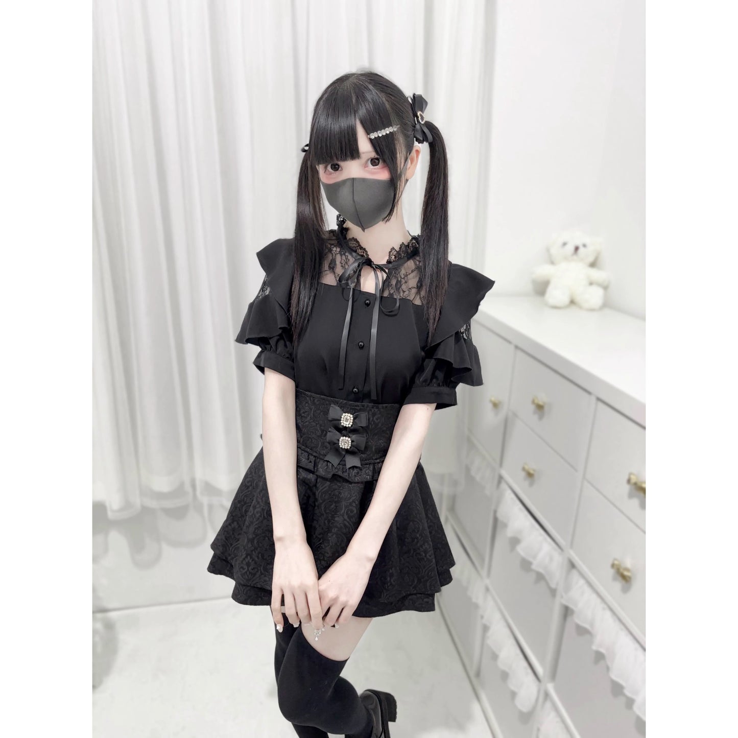 【予約商品】Ground Mine Girl Style Lace Tops NEK0037