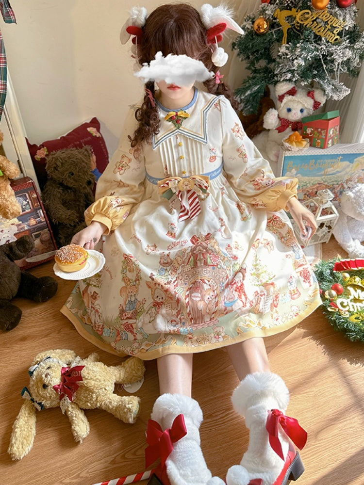 Christmas style Star Collar Lolita Dress CHE0031