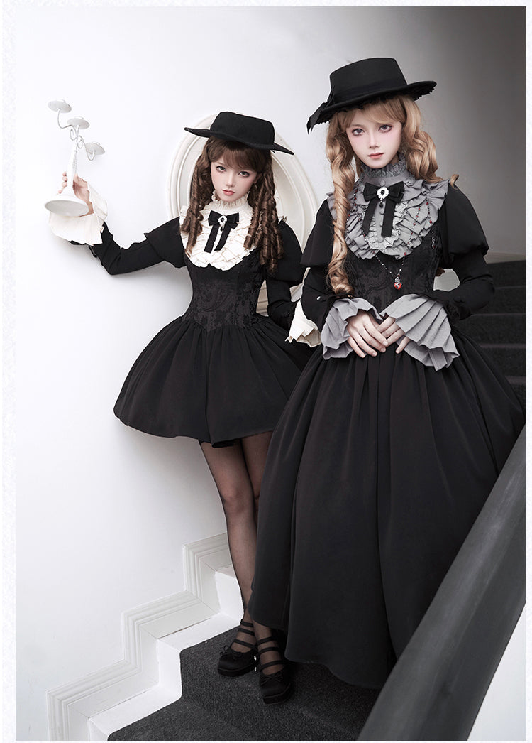 Classical Style Fake Collar Twin Dress WIT0278
