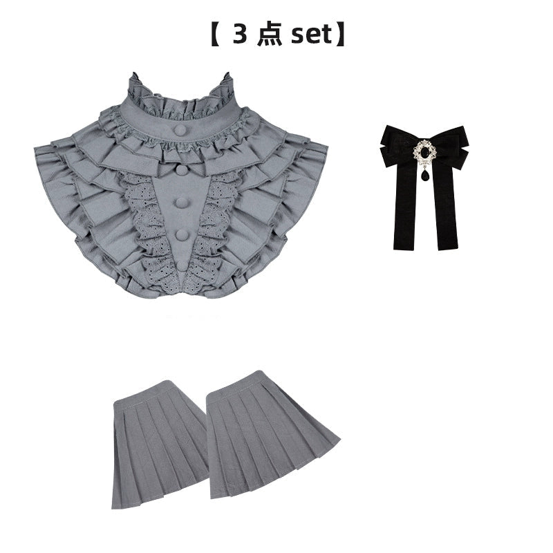 Classical Style Fake Collar Twin Dress WIT0278