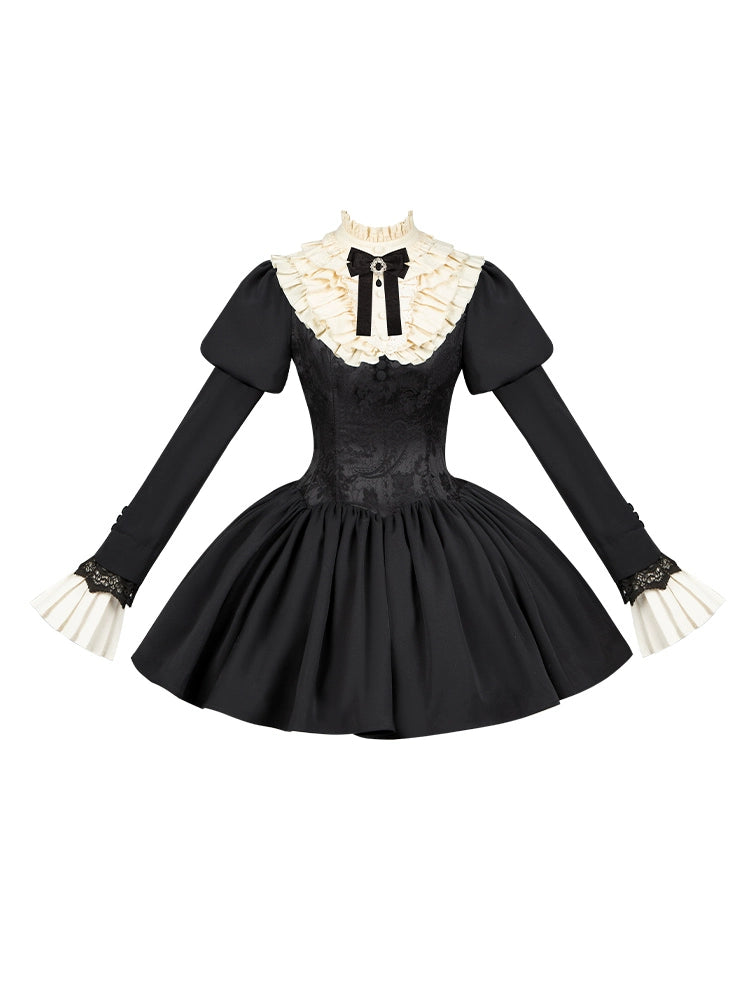 Classical Style Fake Collar Twin Dress WIT0278