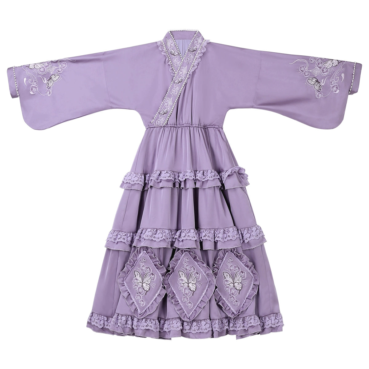 Orchid Chinese-Style Lolita Purple Dress YOU0181