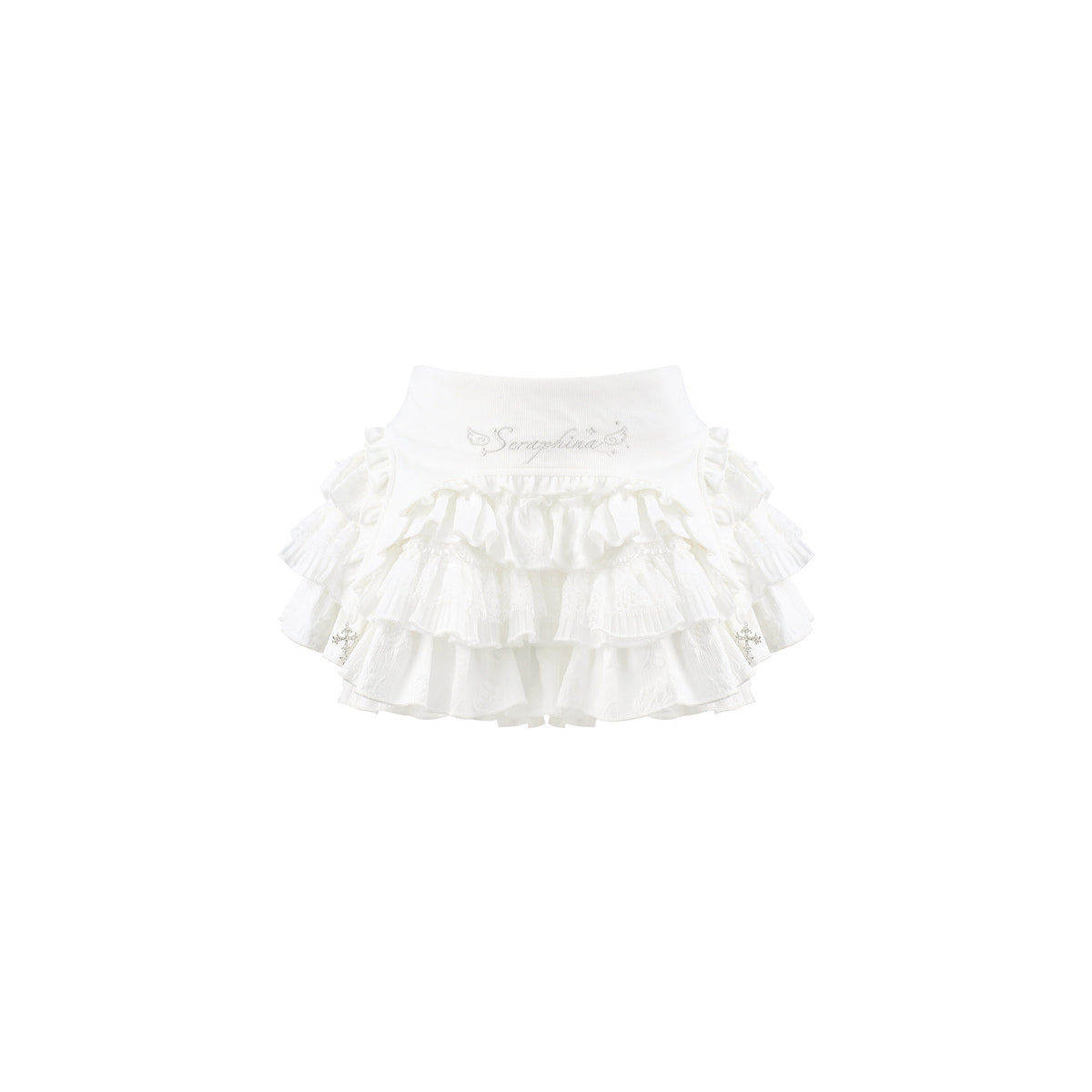 Big Bow Off-Shoulder Sweater With Tiered Skirt SER0154