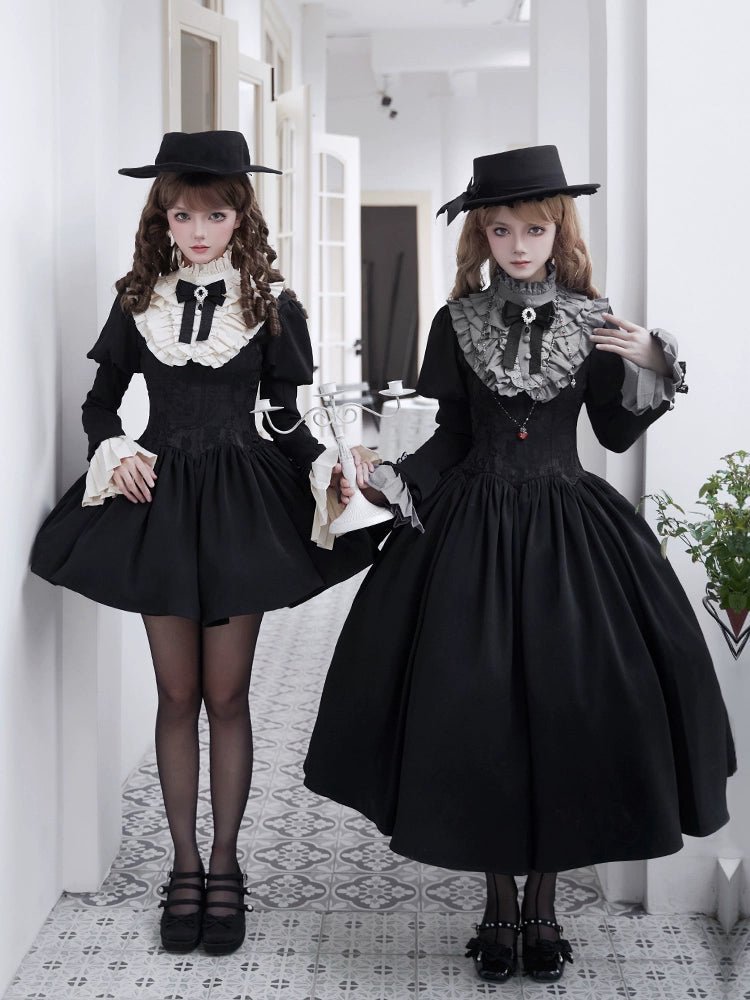 Classical Style Fake Collar Twin Dress WIT0278