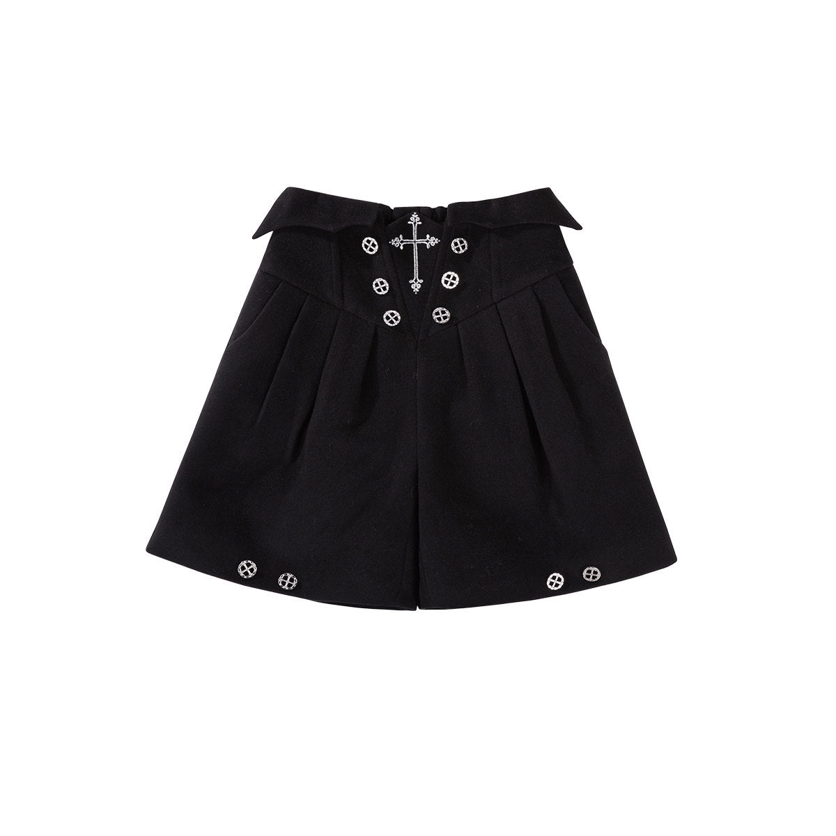 Gothic Cross Embroidered Bat-Wing Cape Set YOU0228
