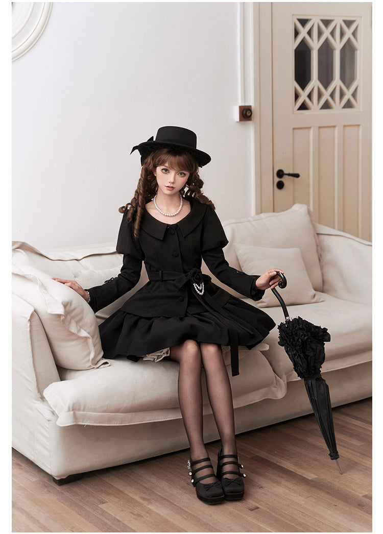 Classical Black Ribbon Jacket WIT0279
