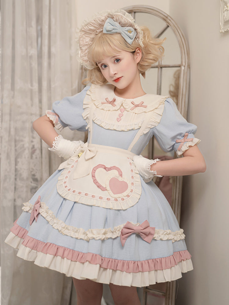Sweet Ribbon Light Blue Lolita Dress YOU0069