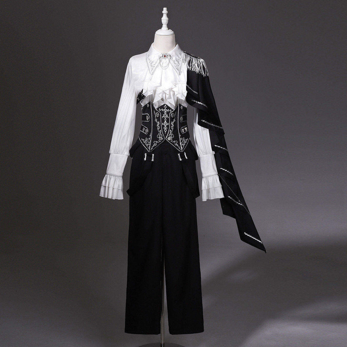 Gothic Prince Ruffled Shirt And Pants Set YOU0322