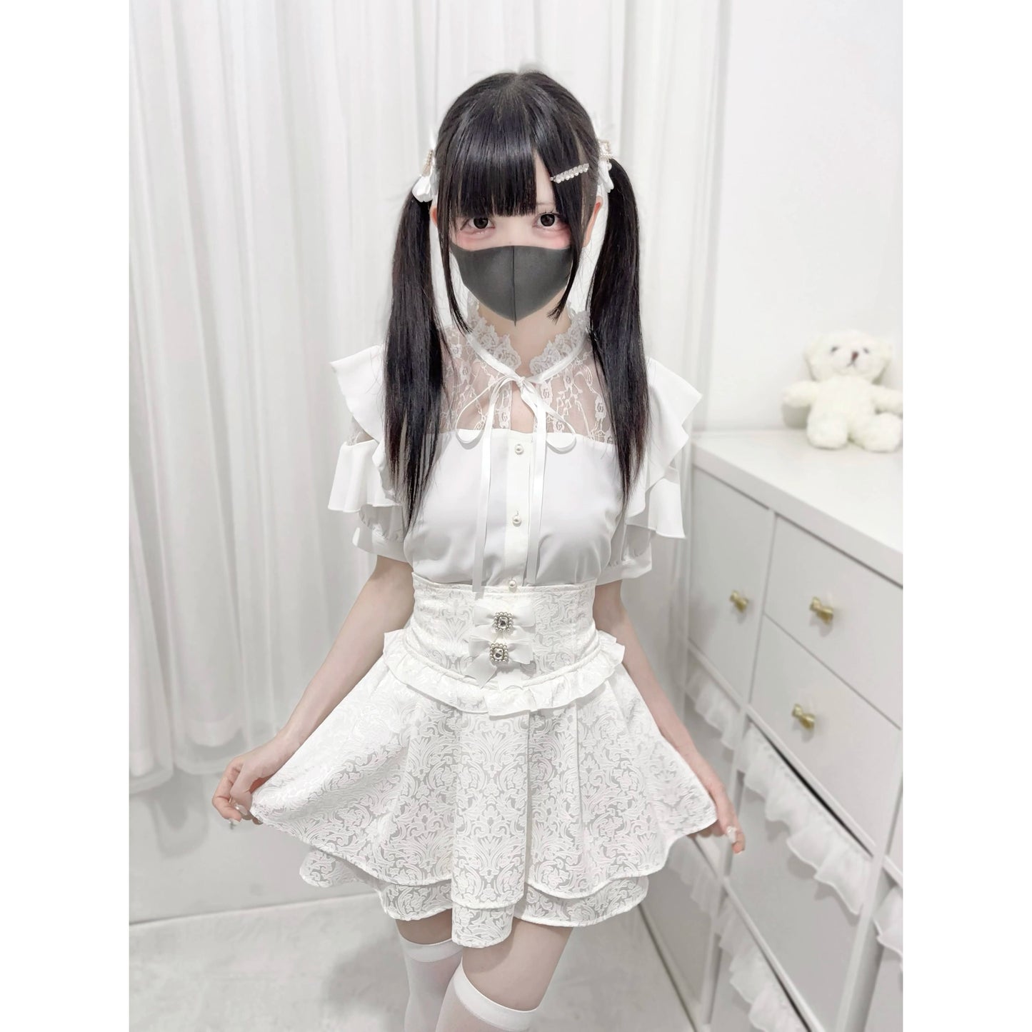 【予約商品】Ground Mine Girl Style Lace Tops NEK0037