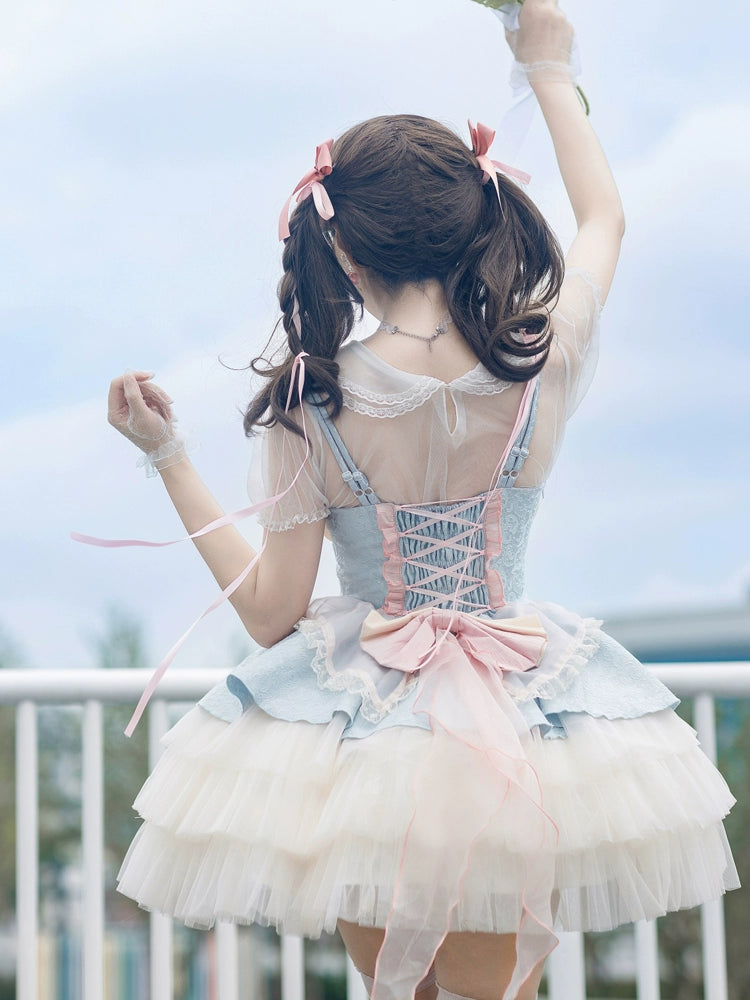 Lolita Rose Peach Princess Dress YOU0015
