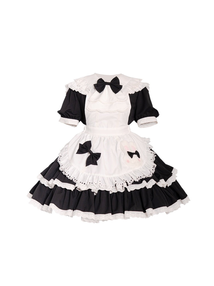 Bunny Maid Style Frill Apron Dress CAT0013