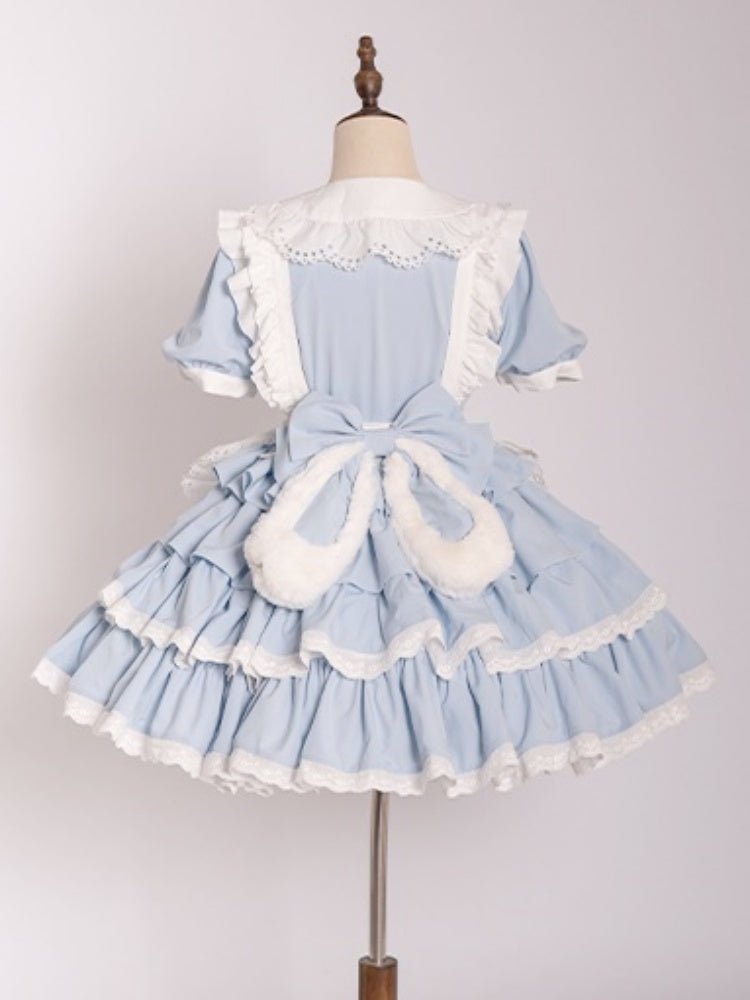 Bunny Maid Style Frill Apron Dress CAT0013