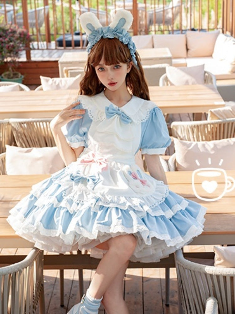 Bunny Maid Style Frill Apron Dress CAT0013
