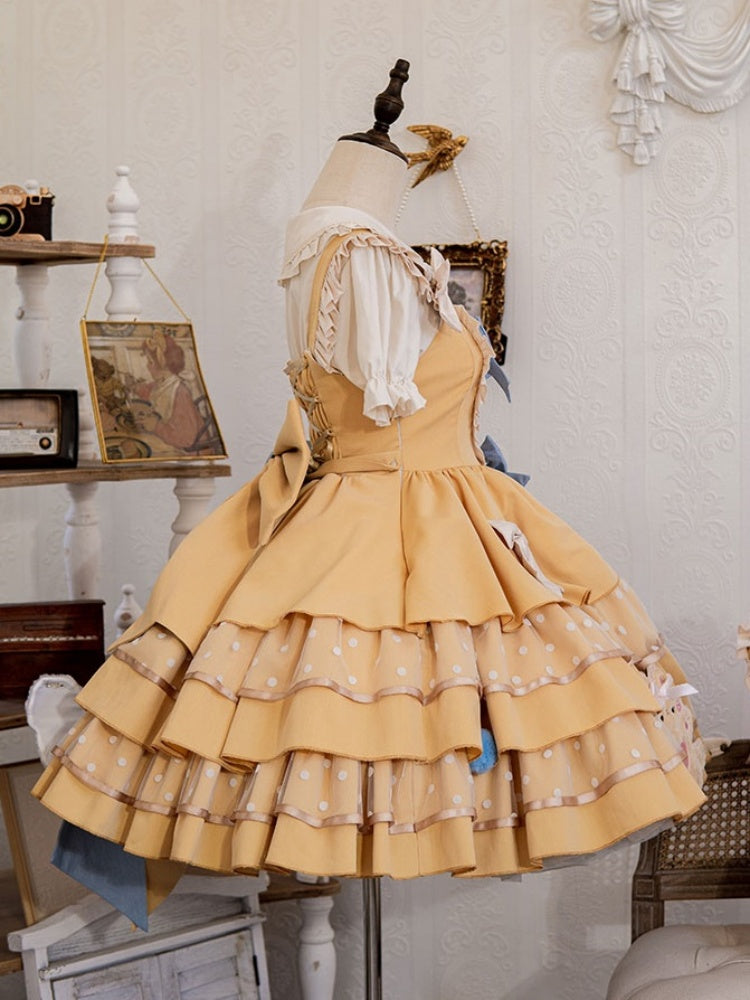 Frill Round Collar Short Sleeve Shirt CAT0012