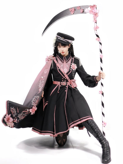 Pink x Black Military Lolita Set-Up SPR0002