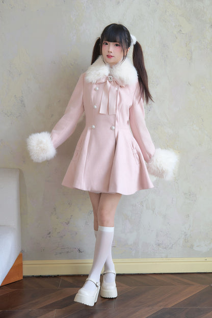 Sweet Fur Flare Pearl Double Coat NOG0007