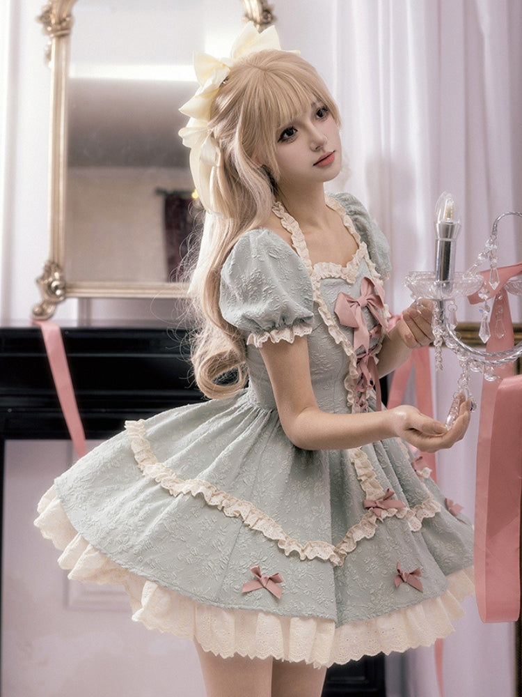 Sweet Sweet Short Sleeve Lovely Dress WIT0069