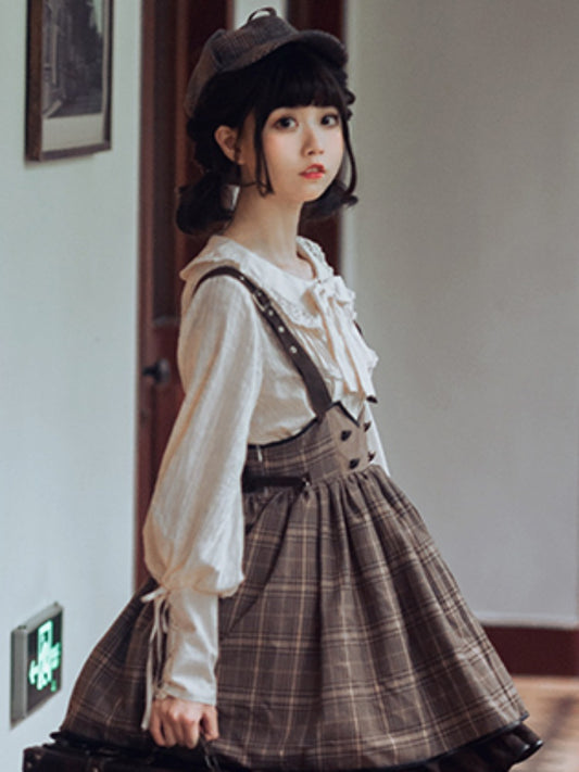 Retro Long Sleeve Lolita Shirt SWE0013